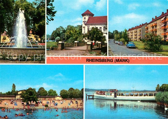 Rheinsberg Springbrunnen Schloss Diabetiker Sanatorium Freibad