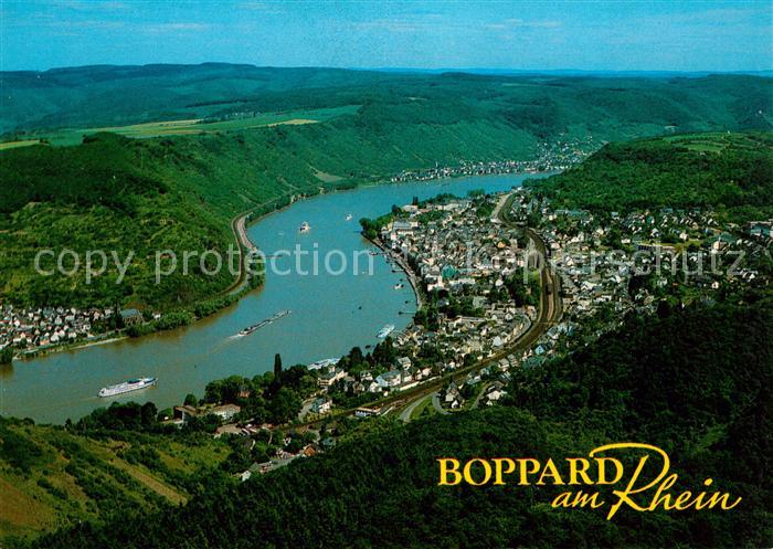Boppard Rhein Fliegeraufnahme