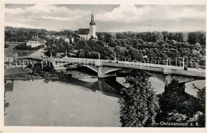 Christianstadt Blick nach Naumburg am Bober Rose Kirche