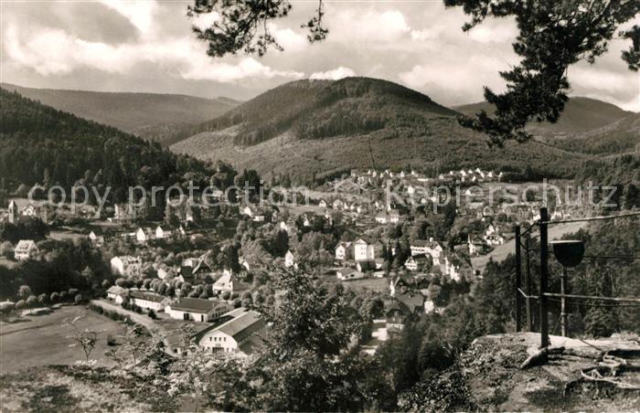 Bad Herrenalb Panorama Blick vom Falkenstein Schwarzwald
