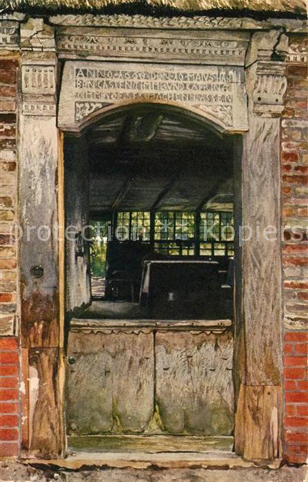 Curslack Eingang Hufnerhaus erbaut 1663 Historisches Gebaeude