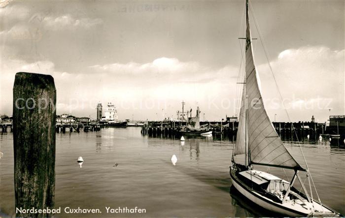 Cuxhaven Nordseebad Yachthafen Segelboot