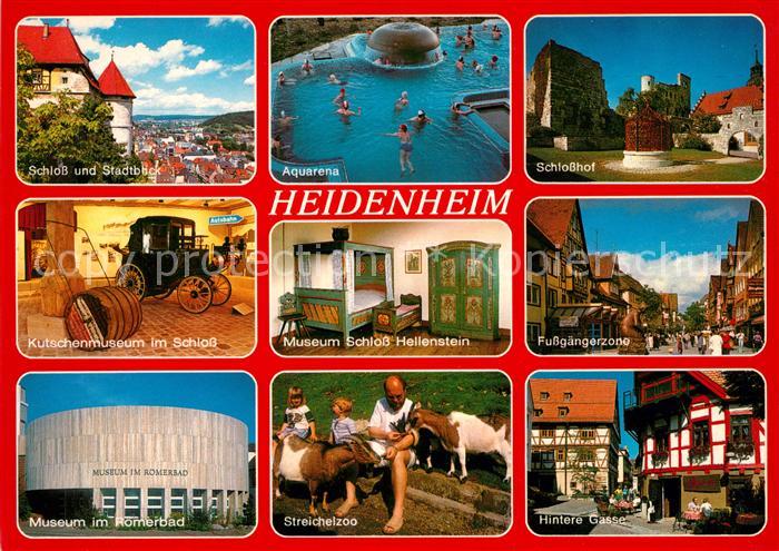 Heidenheim Brenz Schloss Stadtblick Aquarena Schlosshof Kutschenmuseum Fussgaeng