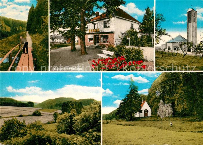 Holtheim Wanderweg Geschaeft Wittlage Kirche Kapelle Landschaftspanorama