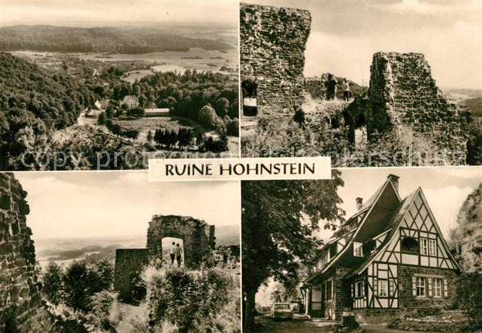 Neustadt Harz Ruine Hohnstein Burggaststaette Landschaftspanorama