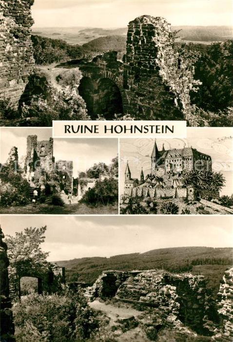 Neustadt Harz Ruine Hohnstein Burgruine Landschaftspanorama