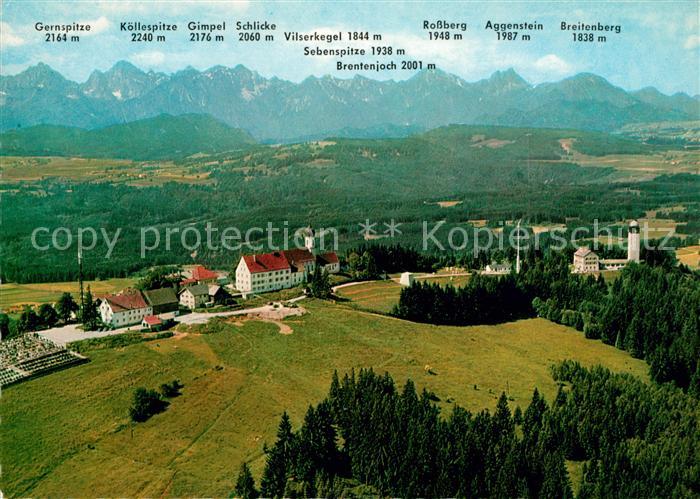 Hohenpeissenberg Alpenpanorama Fliegeraufnahme