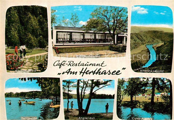 Holzappel Cafe Restaurant Am Herthasee Kleingolfplatz Angler Lahntal Campingplat