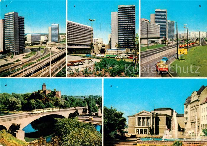 Halle Saale Hochstrasse Ernst Thaelmann Platz Interhotel Giebichenstein Theater