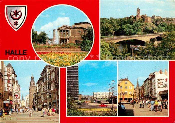 Halle Saale Theater des Friedens Burg Giebichenstein Klement Gottwald Strasse Th