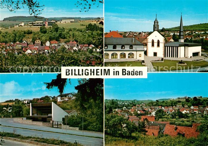 Billigheim Baden Teilansichten Kirche