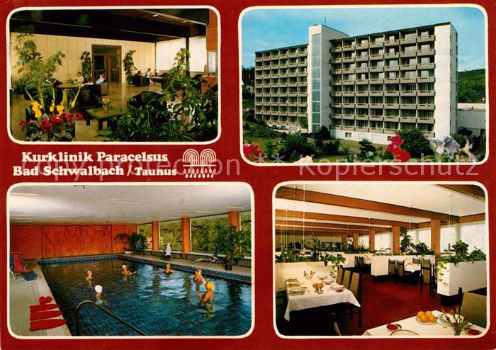 Bad Schwalbach Kurklinik Paracelsus Hallenbad Restaurant