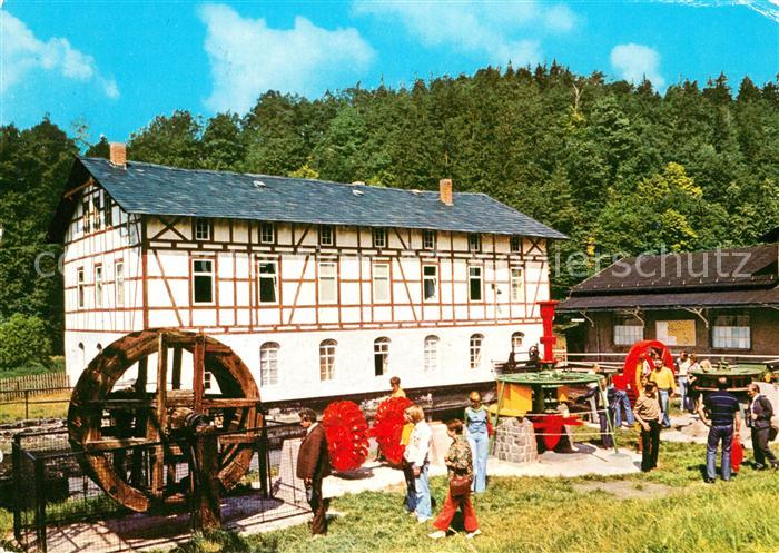 Ziegenrueck Museum fuer Wasserkraftnutzung Wasserrad