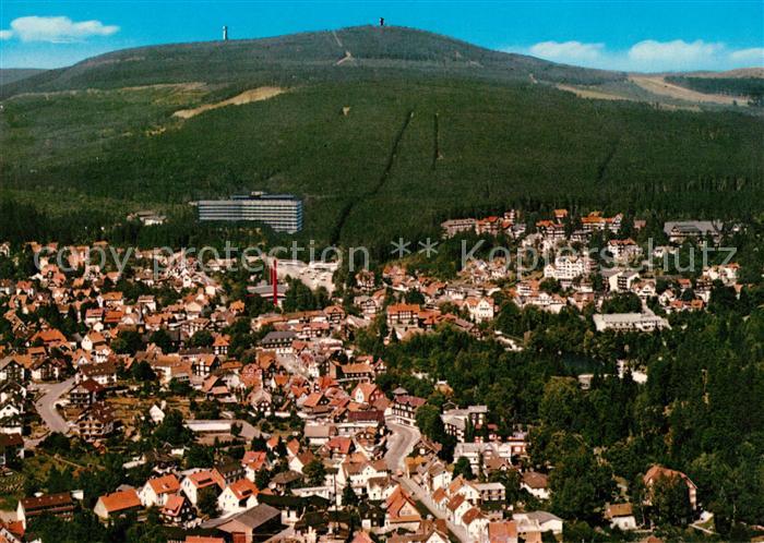 Braunlage mit Blick zum Brocken Fliegeraufnahme