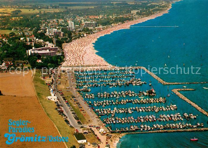 Groemitz Ostseebad Seglerparadies Hafen Fliegeraufnahme
