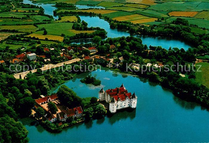 Gluecksburg Ostseebad Schloss Flensburger Foerde Fliegeraufnahme