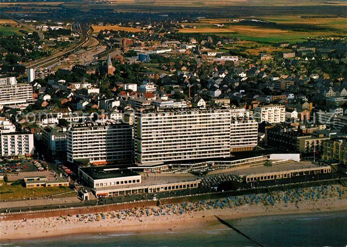 Westerland Sylt Nordseeheilbad Kurzentrum Fliegeraufnahme