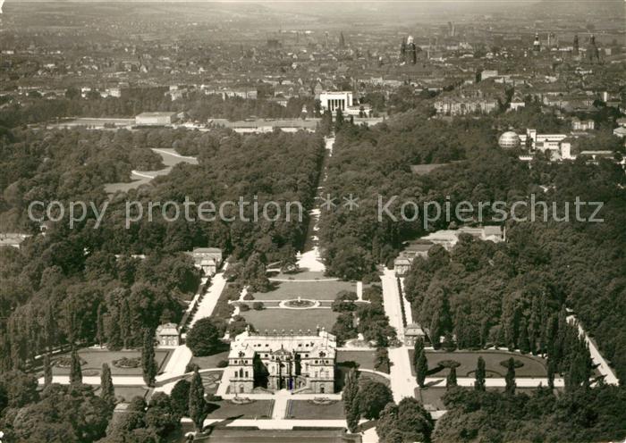 DRESDEN Elbe Grosser Garten Schloss vor Zerstoerung 1945 Repro