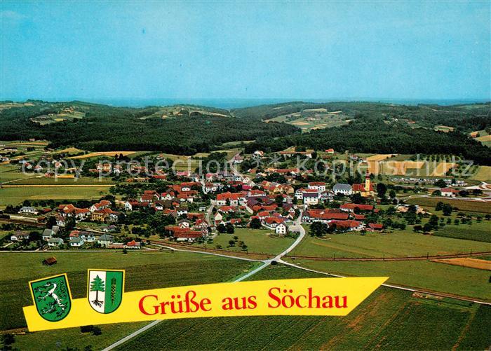 Soechau Sommerfrische oststeirisches Huegelland Fliegeraufnahme