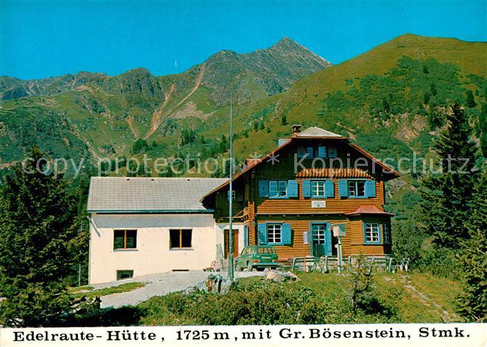 Edelrautehuette mit Grossem Boesenstein