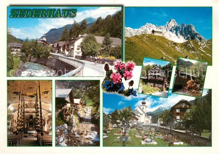 Zederhaus Franz Fischer Huette Mosermandl Prangstangen Muehlenweg Kirche Alpenpa