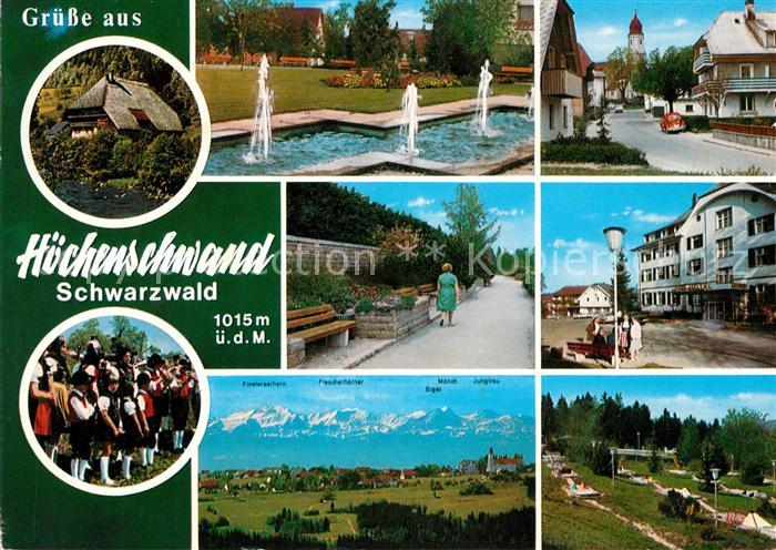 Hoechenschwand Schwarzwald BW Teilansichten Promenade Alpenpanorama Minigolf Tra