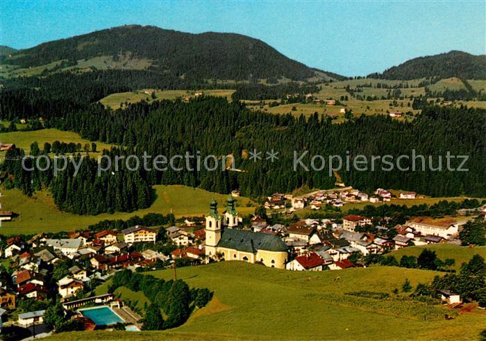 Hopfgarten Brixental Sommerfrische mit Schwimmbad Fliegeraufnahme