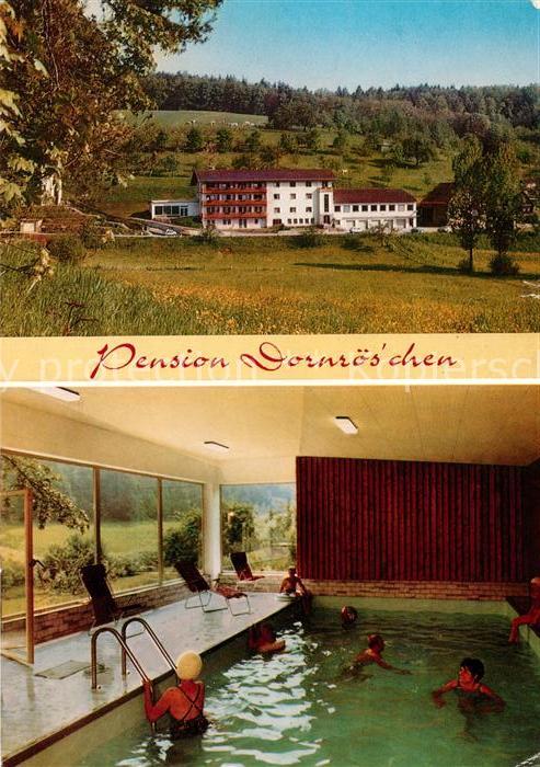 Hoechst Odenwald Pension Dornroeschen Gasthaus Cafe Hallenbad