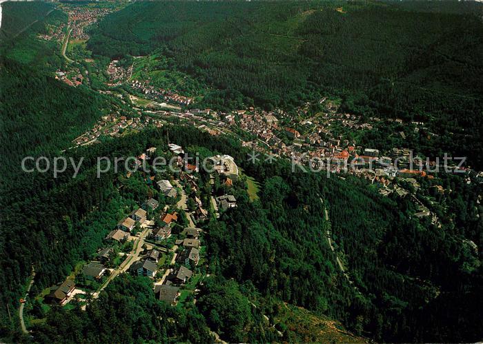 Bad Wildbad Hoehenkurgebiet Sommerberg Schwarzwald Fliegeraufnahme