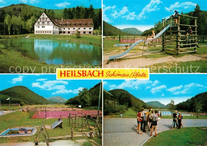 Schoenau Pfalz Jugendbildungsstaette Freizeitstaette Heilsbach Sportplatz Kinder