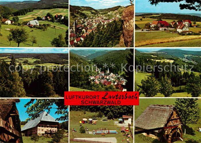 Lauterbach Schwarzwald Teilansichten Luftkurort Landschaftspanorama Bauernhof Wa