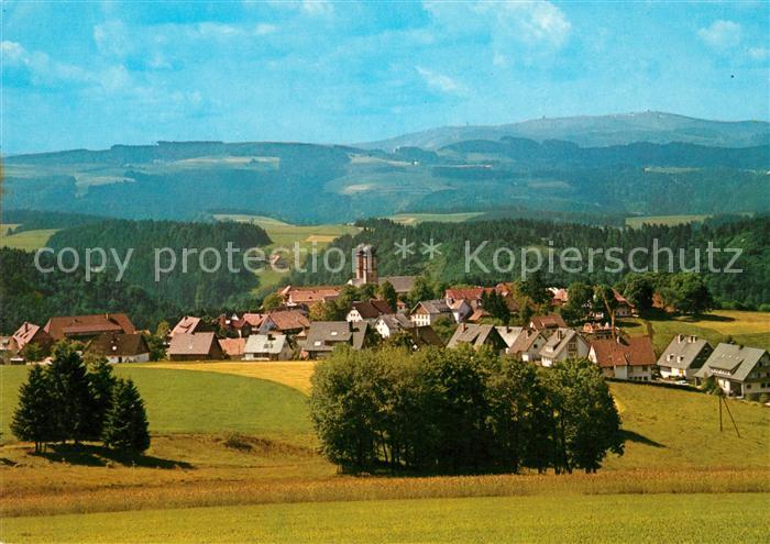 St Maergen Panorama Luftkurort mit Blick zum Feldberg Schwarzwald