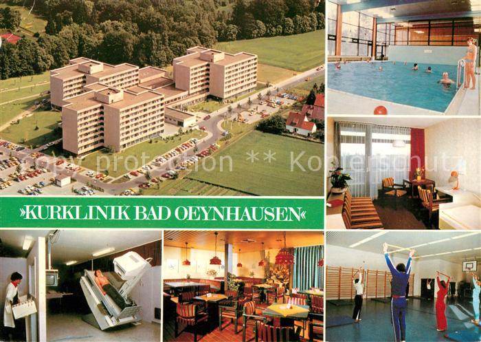 Bad Oeynhausen Kurklinik Hallenbad Kuranwendung Gymastikhalle Fliegeraufnahme