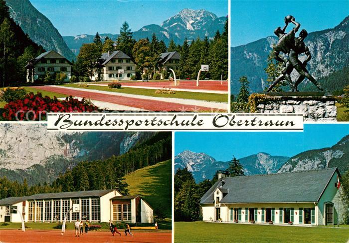 Obertraun Bundessportschule Denkmal Statue Alpenblick