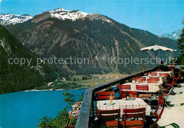 Haller Tirol Berggasthof Adlerhorst Terrasse Haldensee und seine Bergwelt