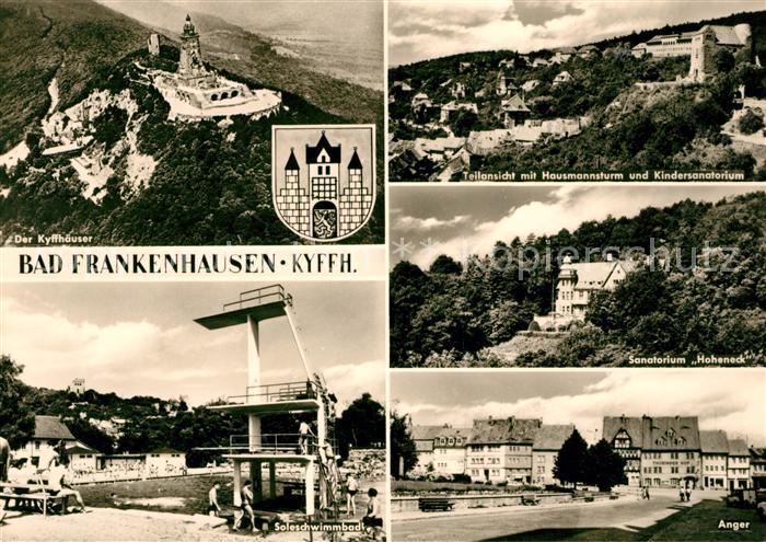 Bad Frankenhausen Kyffhaeuser Denkmal Hausmannsturm Sanatorium Soleschwimmbad Fr