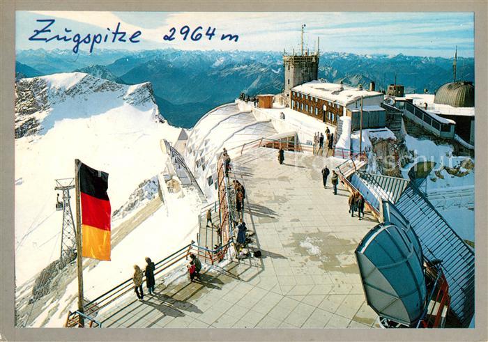 Zugspitze deutsch oesterreichische Bergstation Lechtaler Alpen Allgaeuer Alpen