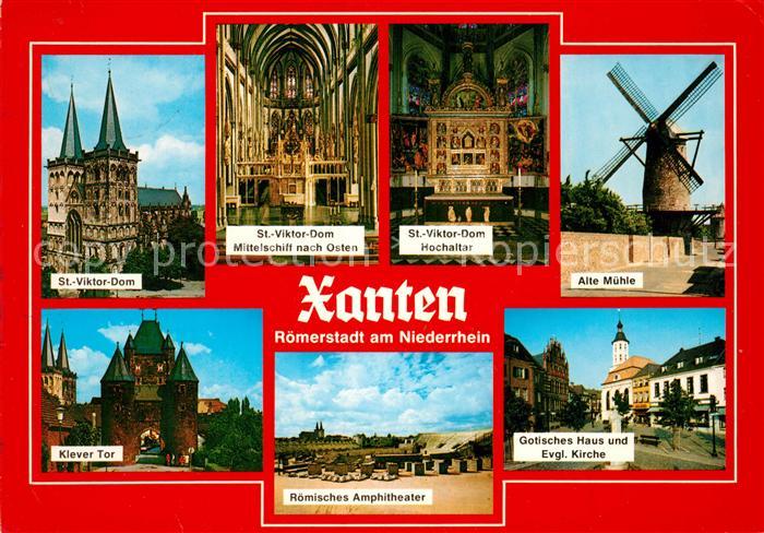Xanten St Viktor Dom Mittelschiff Hochaltar Klever Tor Roemisches Amphitheater M