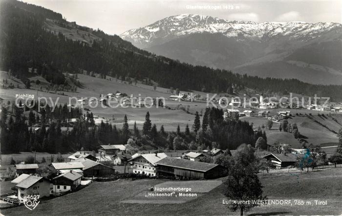 Westendorf Tirol Gesamtansicht Luftkurort mit Alpenpanorama