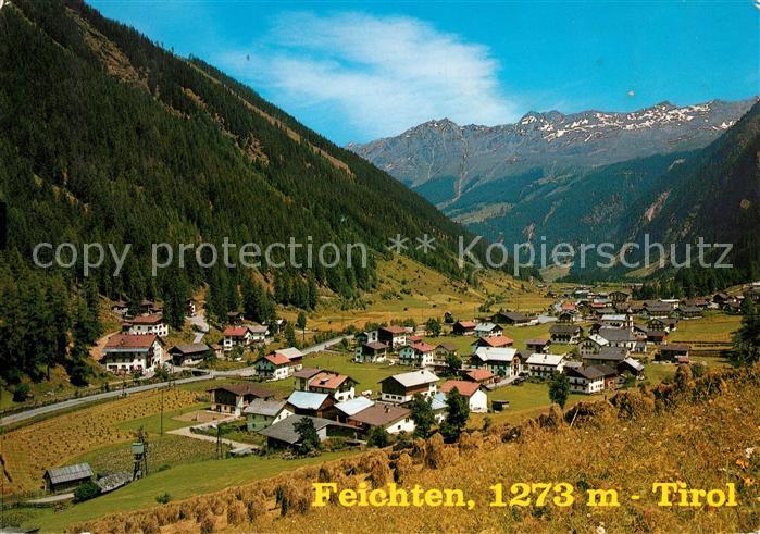 Feichten Kaunertal Ansicht mit Freizeitzentrum Alpenpanorama