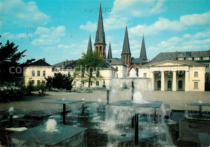 Oldenburg Niedersachsen Schlossplatz Wasserspiele