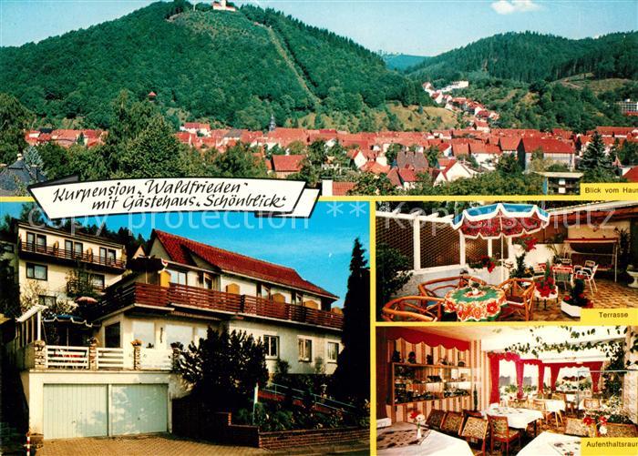 Bad Lauterberg Panorama Kurpension Waldfrieden Gaestehaus Schoenblick