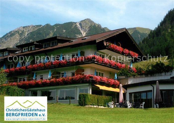 Oberstdorf Christliches Gaestehaus Bergfrieden Alpen