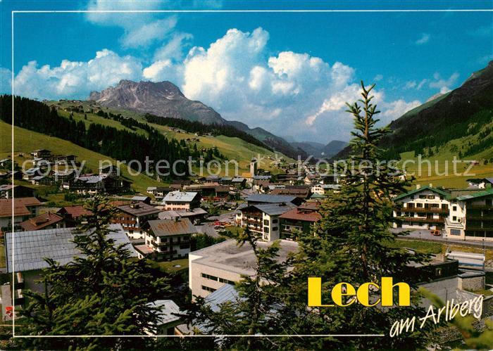 Lech Vorarlberg Panorama Blick gegen Karhorn Lechquellengebirge