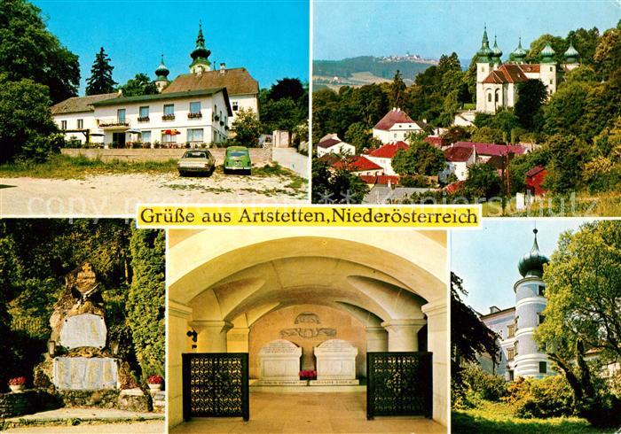 Artstetten-Poebring Schloss Pension Maria Taferl Kriegerdenkmal Grabmal