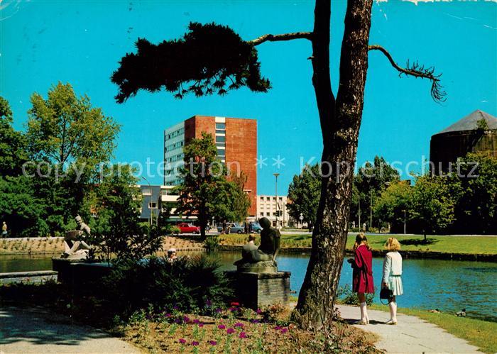 Wilhelmshaven Kurpark Uferpromenade Skulptur