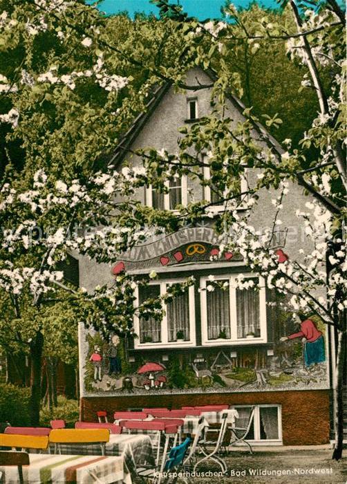 Bad Wildungen Knusperhaeuschen Cafe im Wildetal Baumbluete