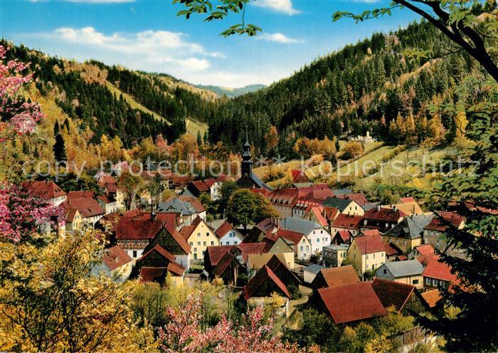 Wirsberg Panorama Luftkurort im Fichtelgebirge Herbststimmung