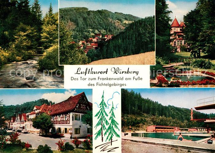 Wirsberg Teilansichten Luftkurort Freibad Fichtelgebirge