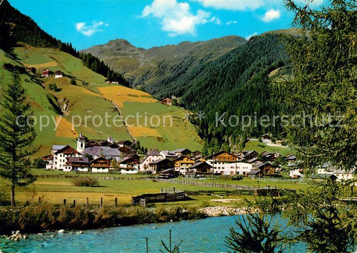 St Jakob Defereggen Blick ueber den Fluss
